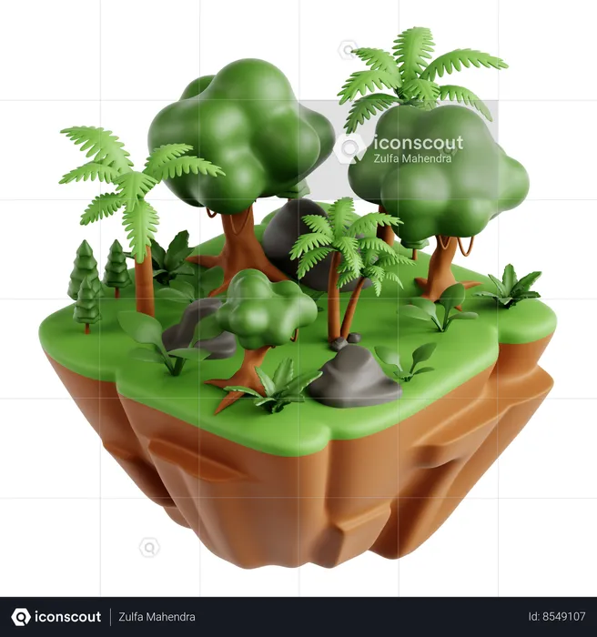 Forêt  3D Icon