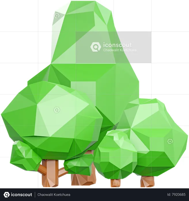 Forêt  3D Icon