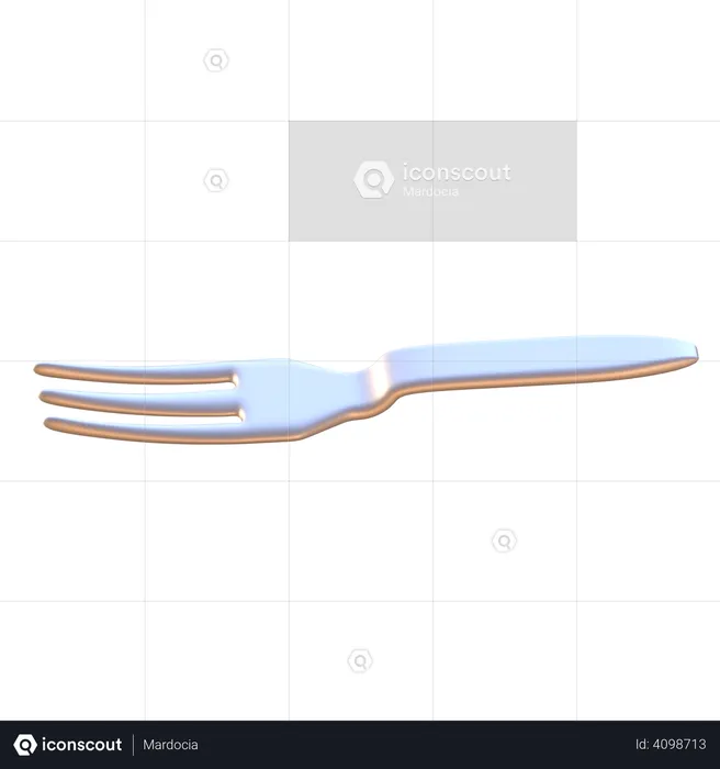 Fork  3D Illustration