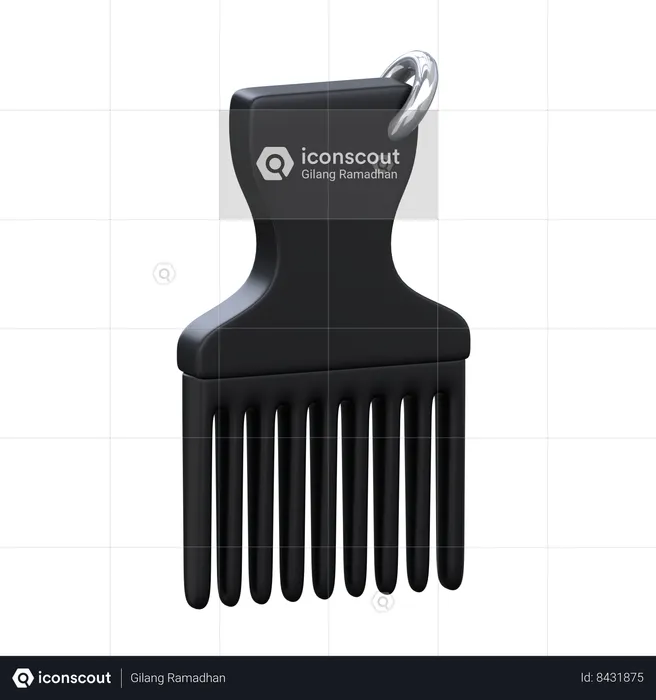 Fork Comb  3D Icon