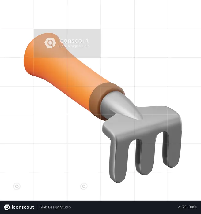 Fork Hoe  3D Icon