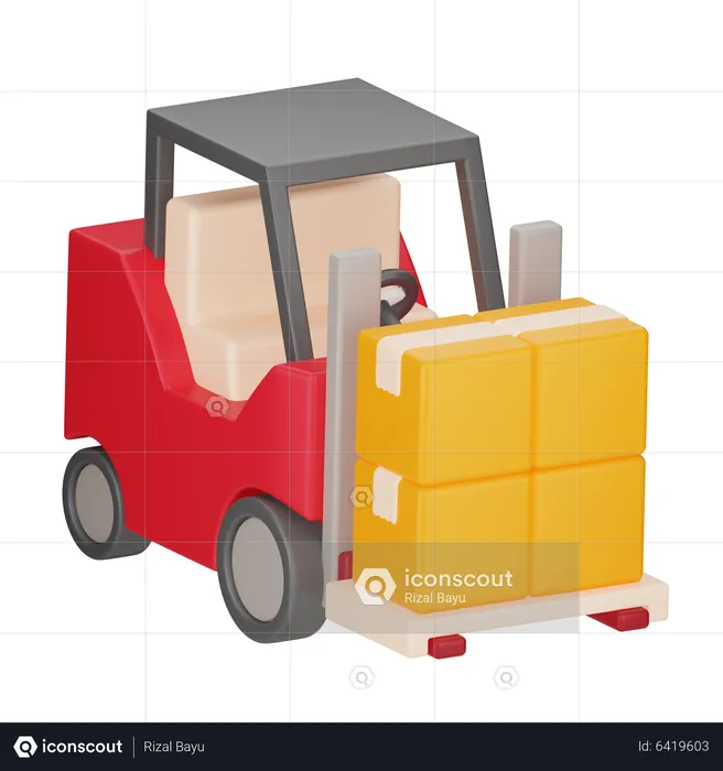 Forklift  3D Icon