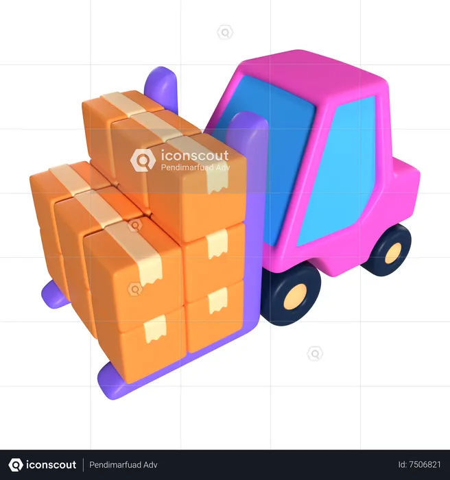 Forklift  3D Icon