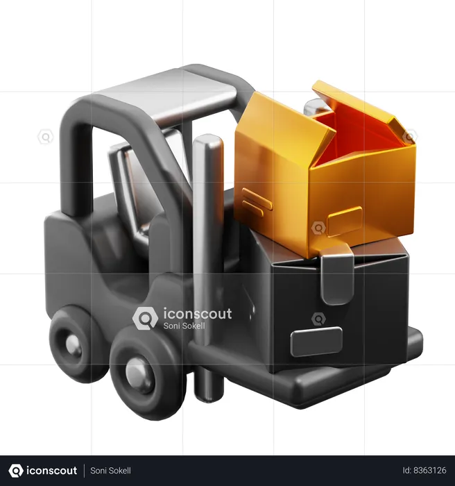 Forklift  3D Icon