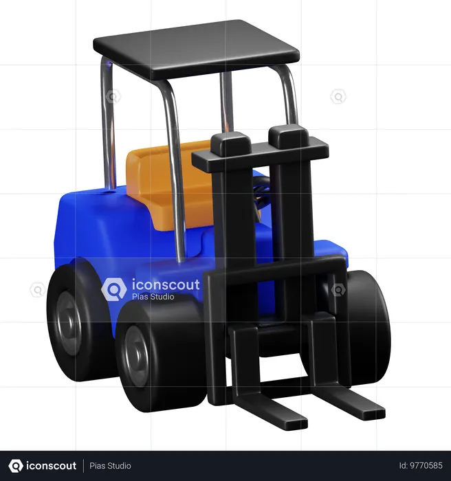 Forklift  3D Icon