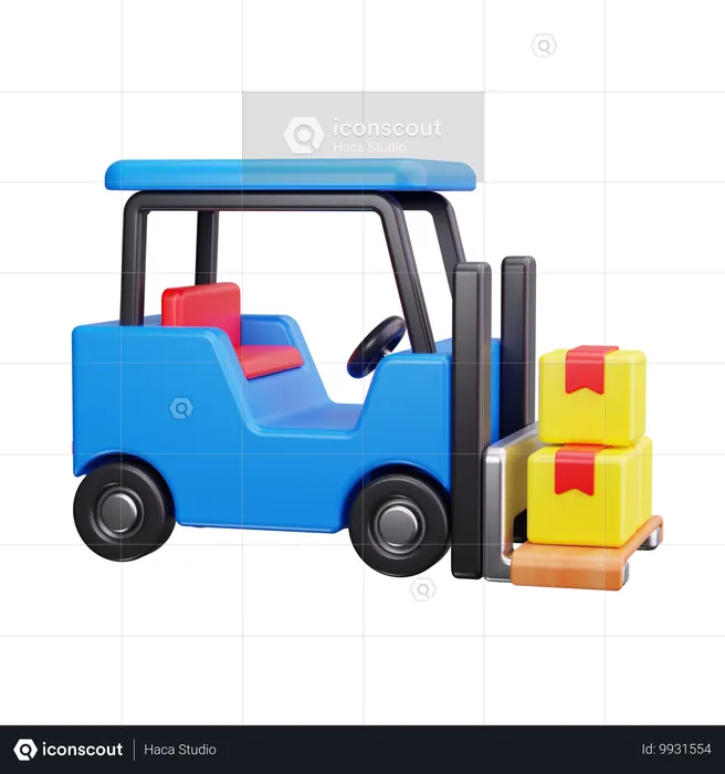 Forklift  3D Icon