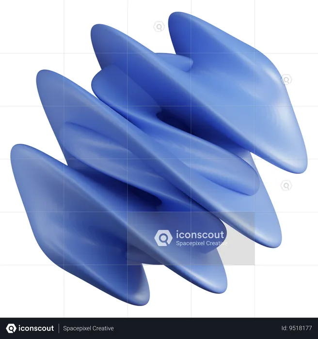 Forma abstracta  3D Icon