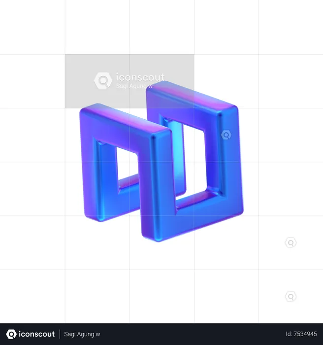 Forma abstracta  3D Icon