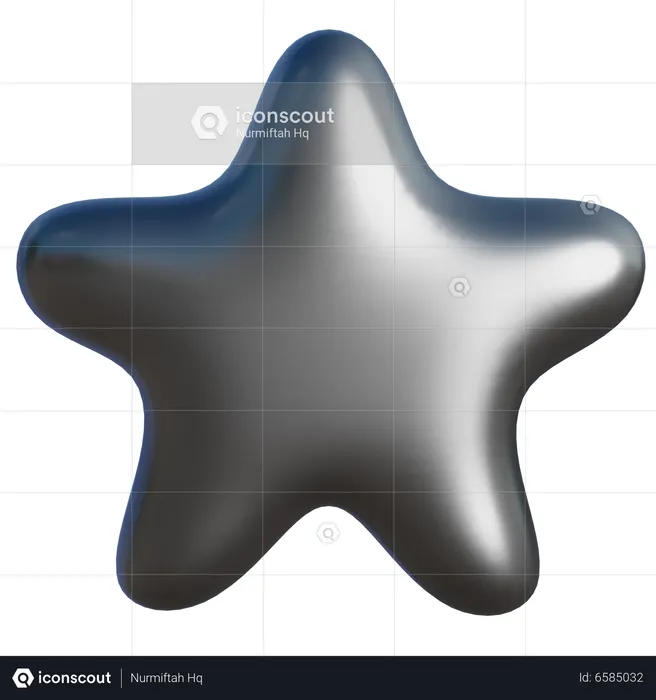 Forma abstracta de estrella  3D Icon