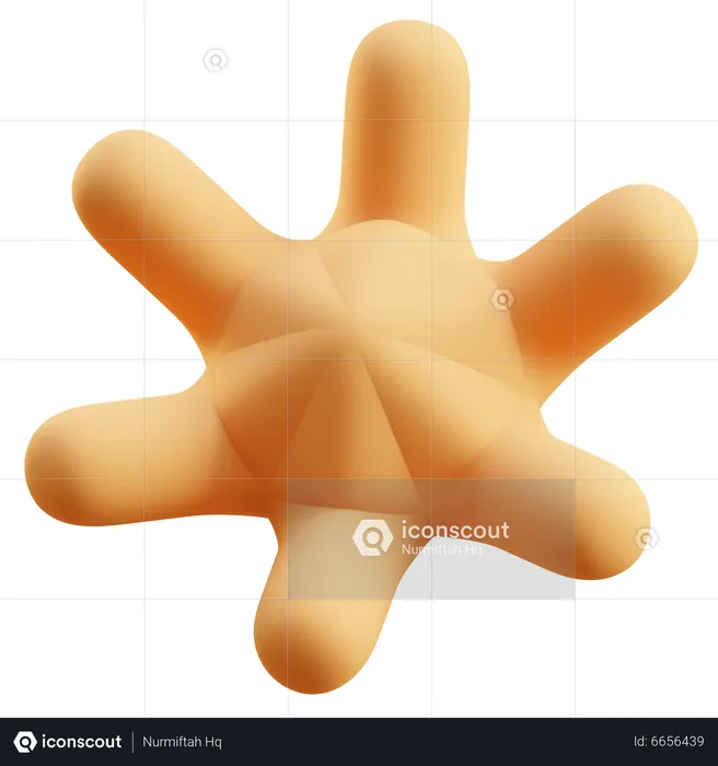 Forma abstracta de estrella  3D Icon