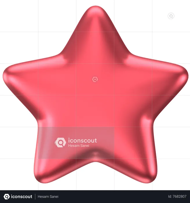 Forma abstracta de estrella  3D Icon