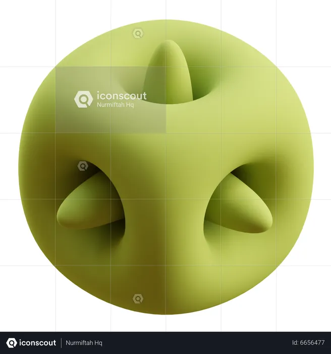 Forma abstrata de cubo  3D Icon