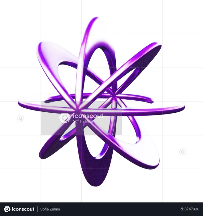 Forma abstrata de galáxia  3D Icon