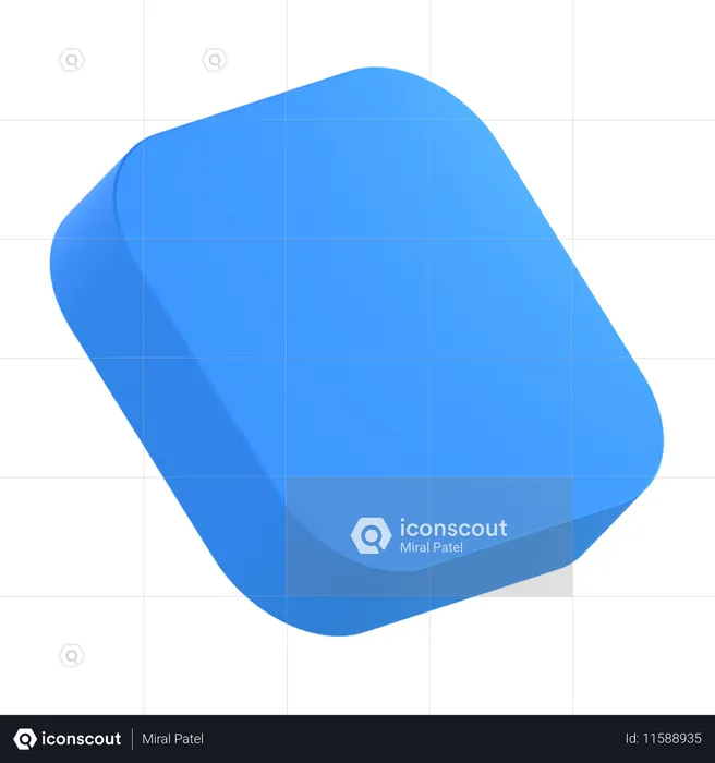 Forma cuadrada  3D Icon