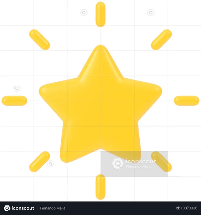 Forma de estrela  3D Icon