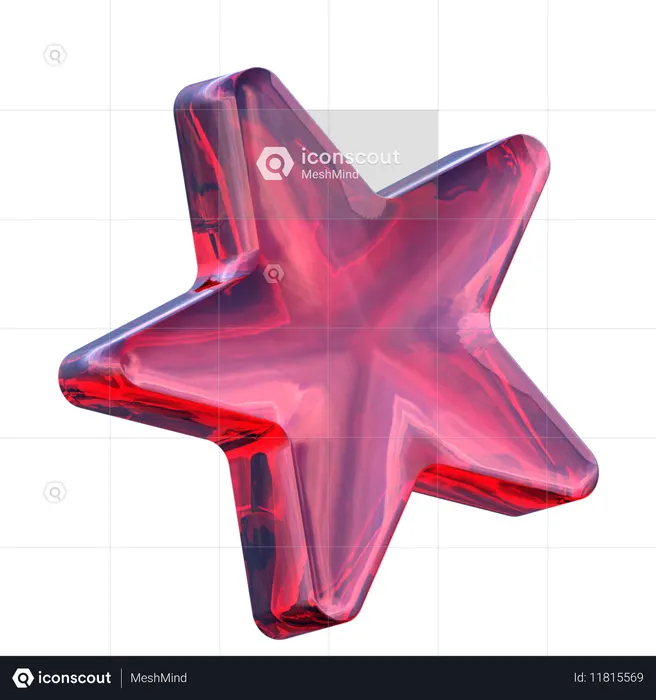 Forma de estrella  3D Icon