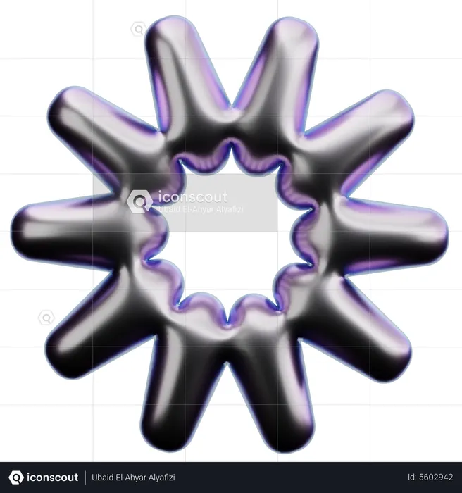 Forma de estrella  3D Icon