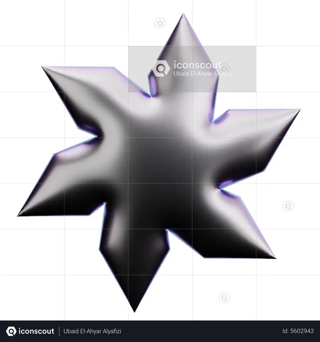 Forma de estrella  3D Icon