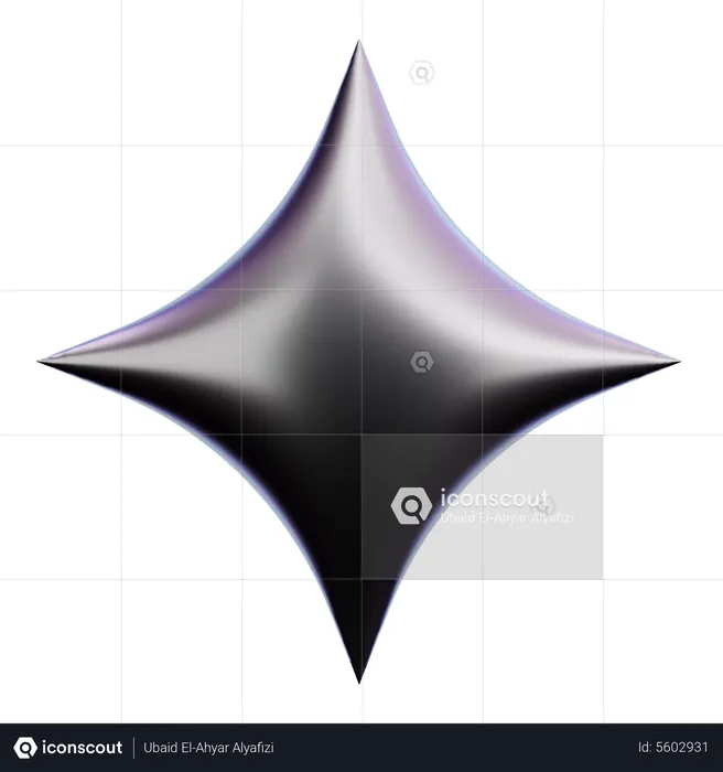Forma de estrella  3D Icon