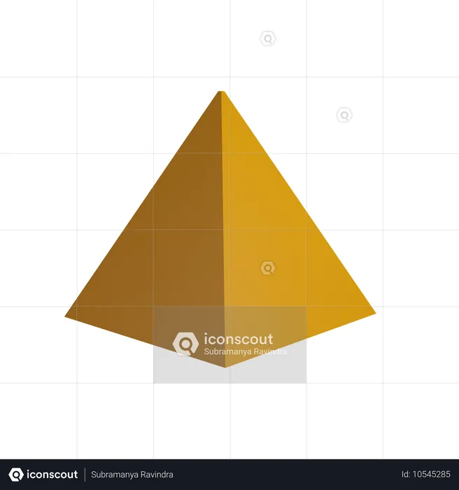 Forma piramidal  3D Icon