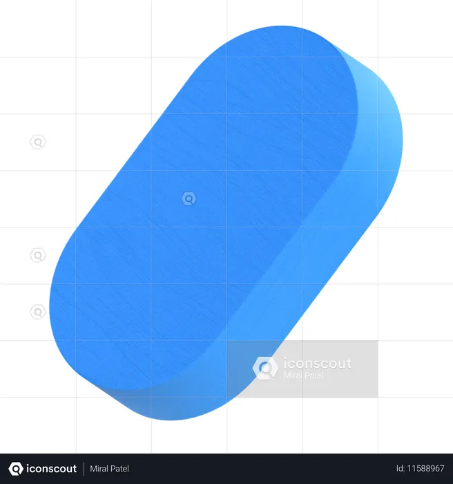 Forma oval  3D Icon