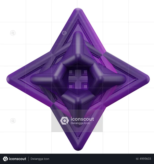 Forma de triángulo  3D Icon