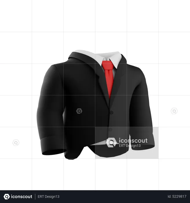 Formal Suit  3D Icon