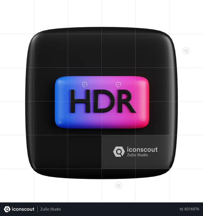 Format hdr  3D Icon