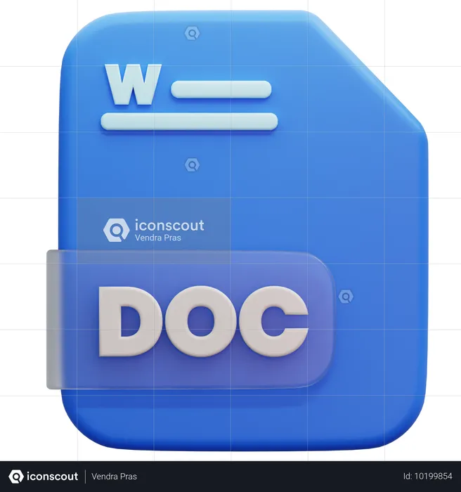 Formato de archivo de documento  3D Icon