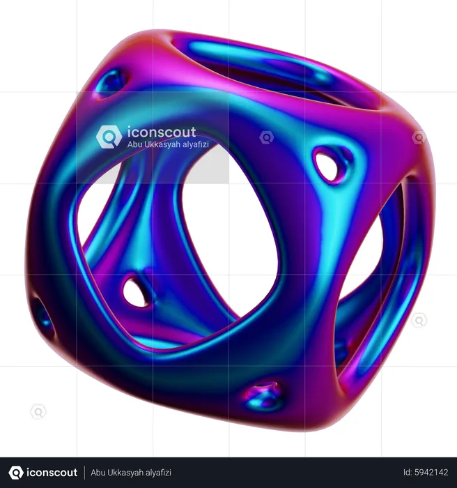 Forma abstrata de bola  3D Icon