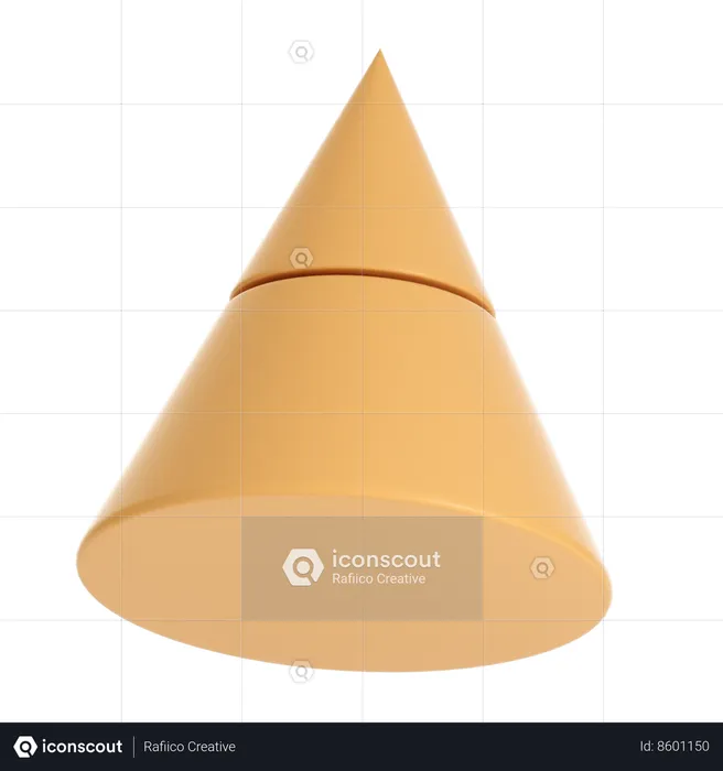 Forma de cone abstrato  3D Icon