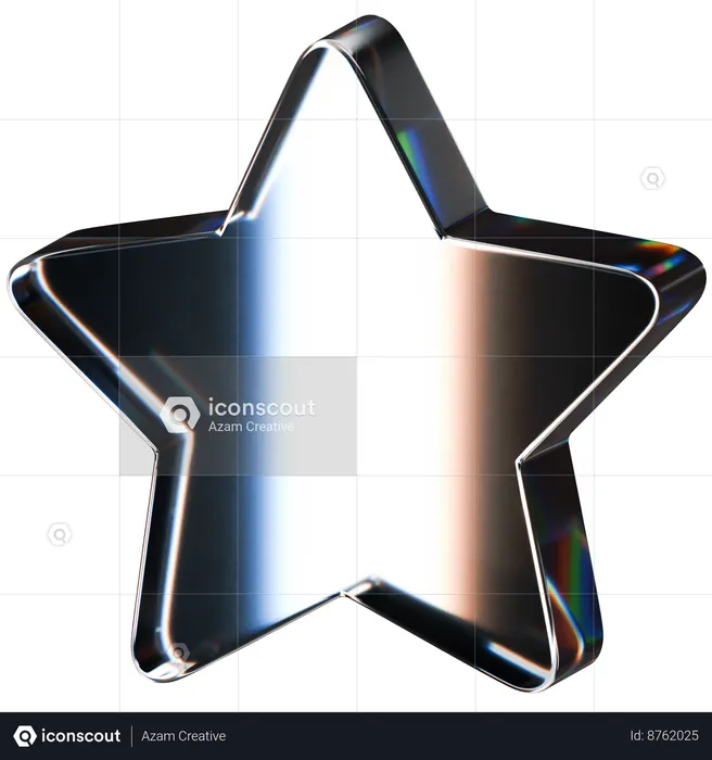 Forma de estrela  3D Icon