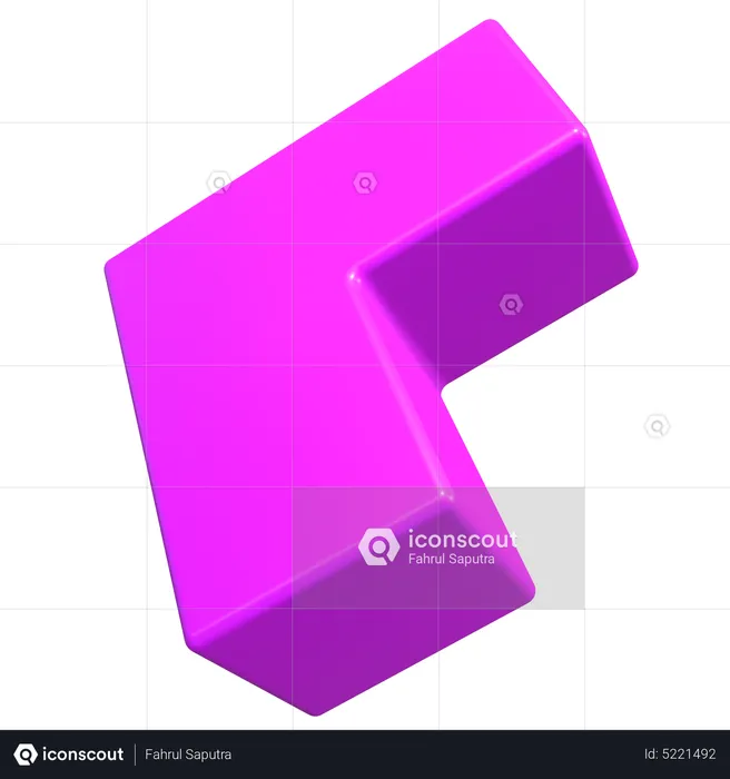 Formato de seta  3D Icon