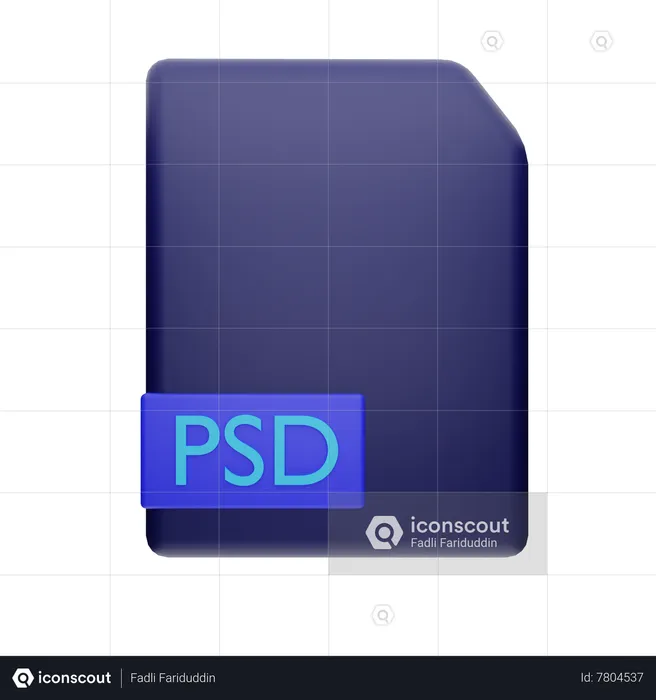 Formato psd  3D Icon