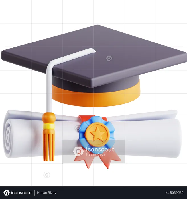 Graduação  3D Icon