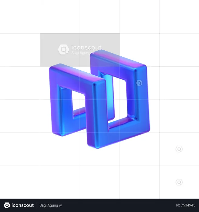 Forme abstraite  3D Icon