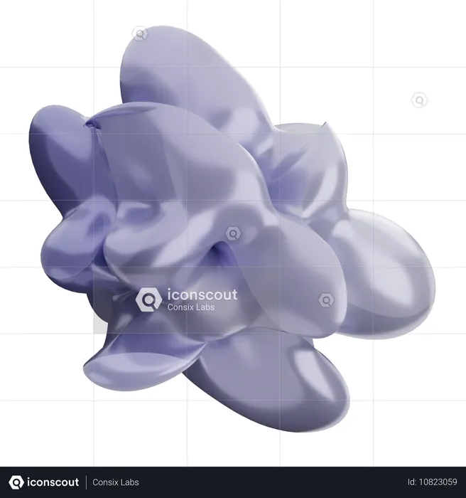 Forme de ballon abstrait  3D Icon