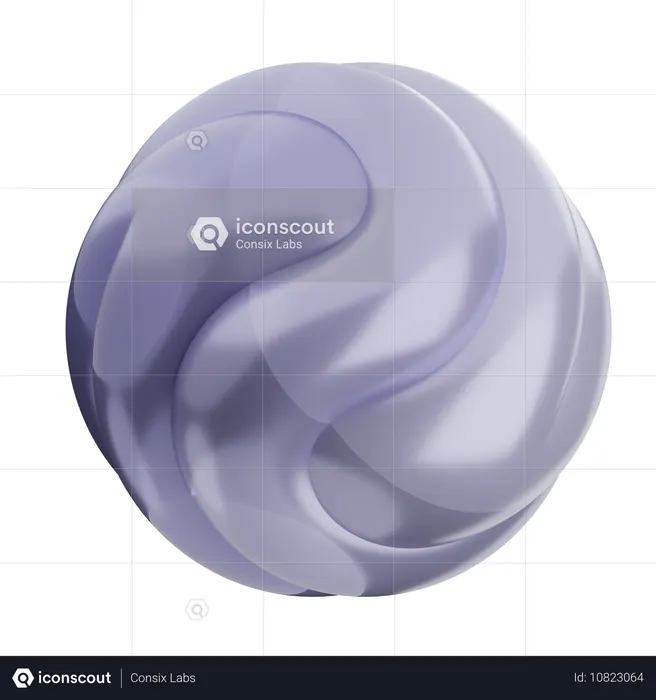 Forme de ballon abstrait  3D Icon