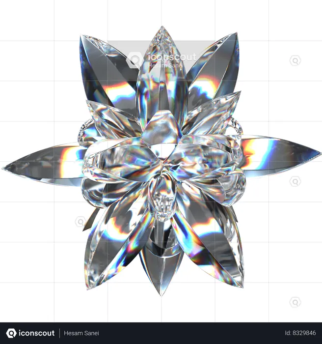 Forme de diamant  3D Icon