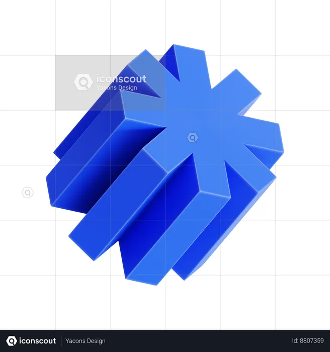 Forme géométrique  3D Icon