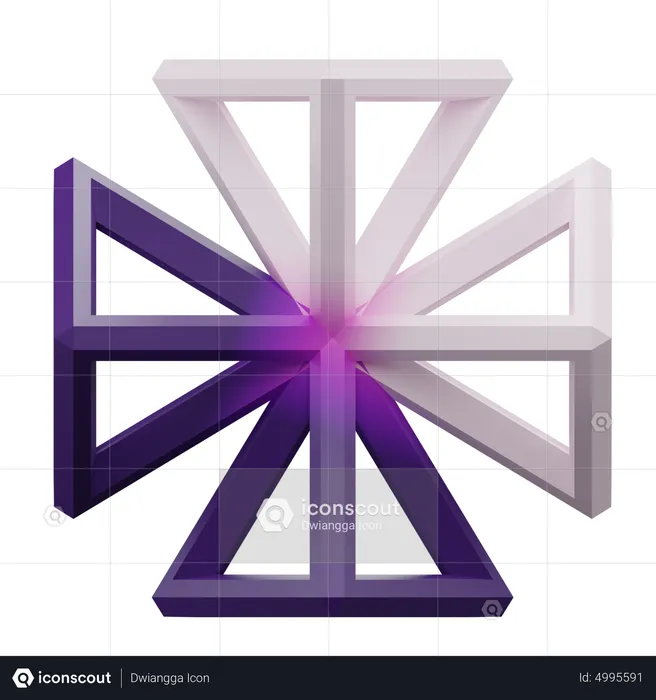 Forme triangulaire  3D Icon