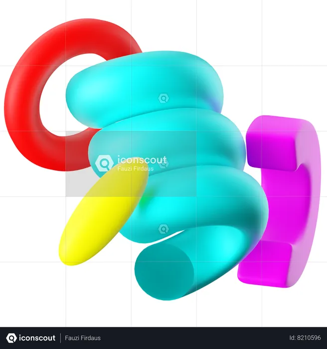 Formes abstraites  3D Icon