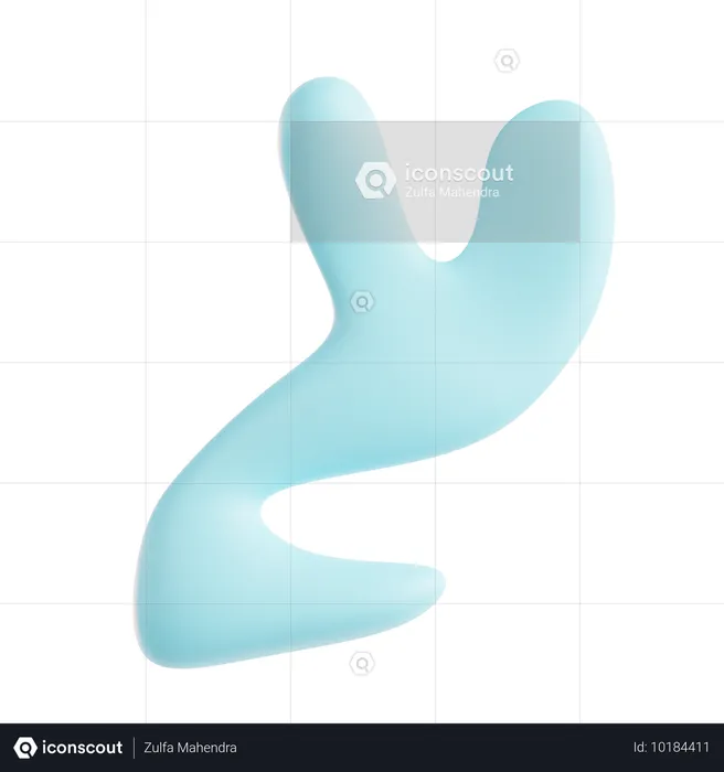 Formes fluides pastel  3D Icon