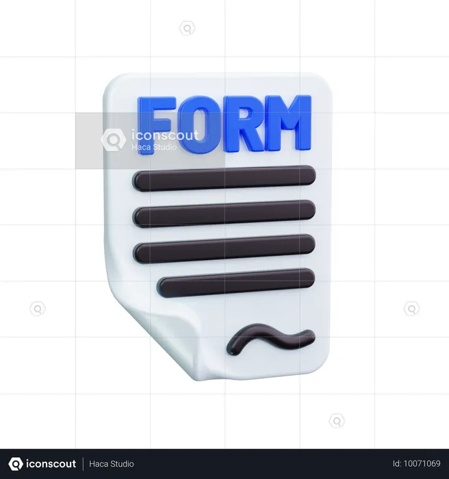 Formulaire  3D Icon