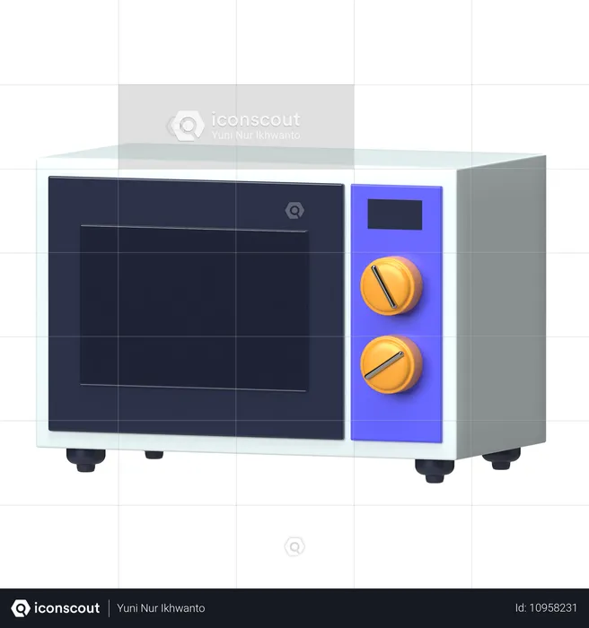 Forno de micro-ondas  3D Icon