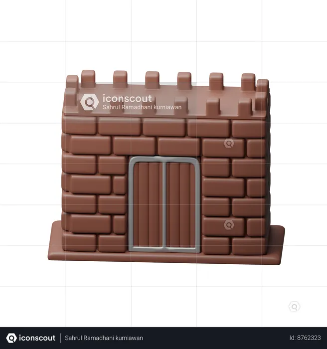 Fort  3D Icon