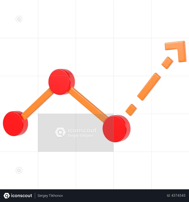 Fortschrittsdiagramm  3D Illustration