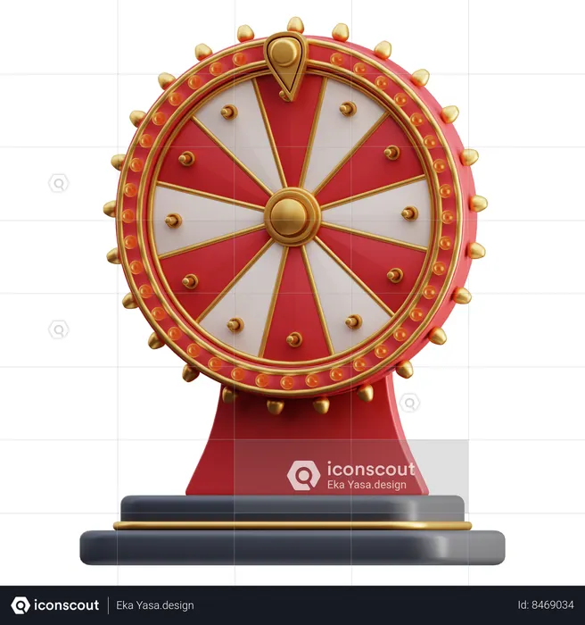 Fortune Wheel  3D Icon
