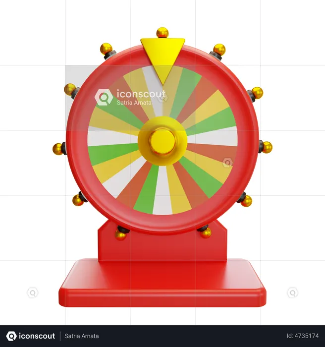 Fortune Wheel  3D Illustration