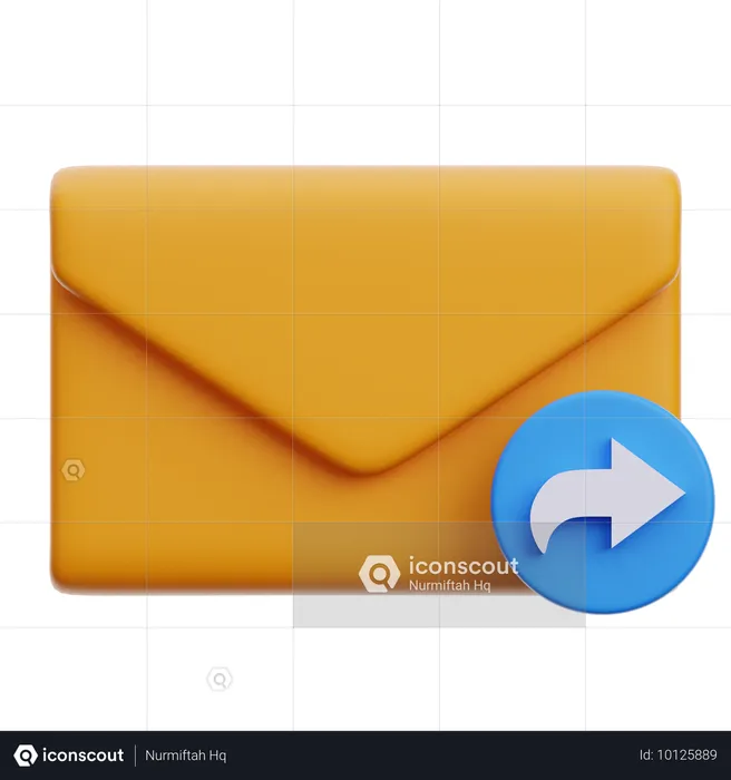 Forward Email  3D Icon